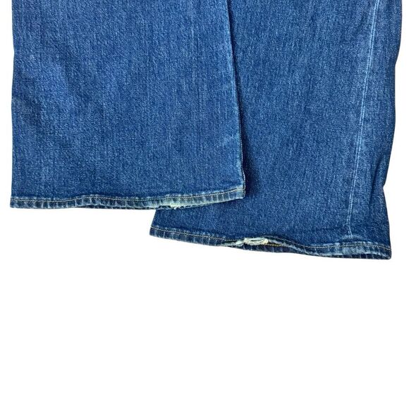 Madewell Flea Market Flares Jeans Dark Wash Button Fly Size 28 - Picture 4 of 7